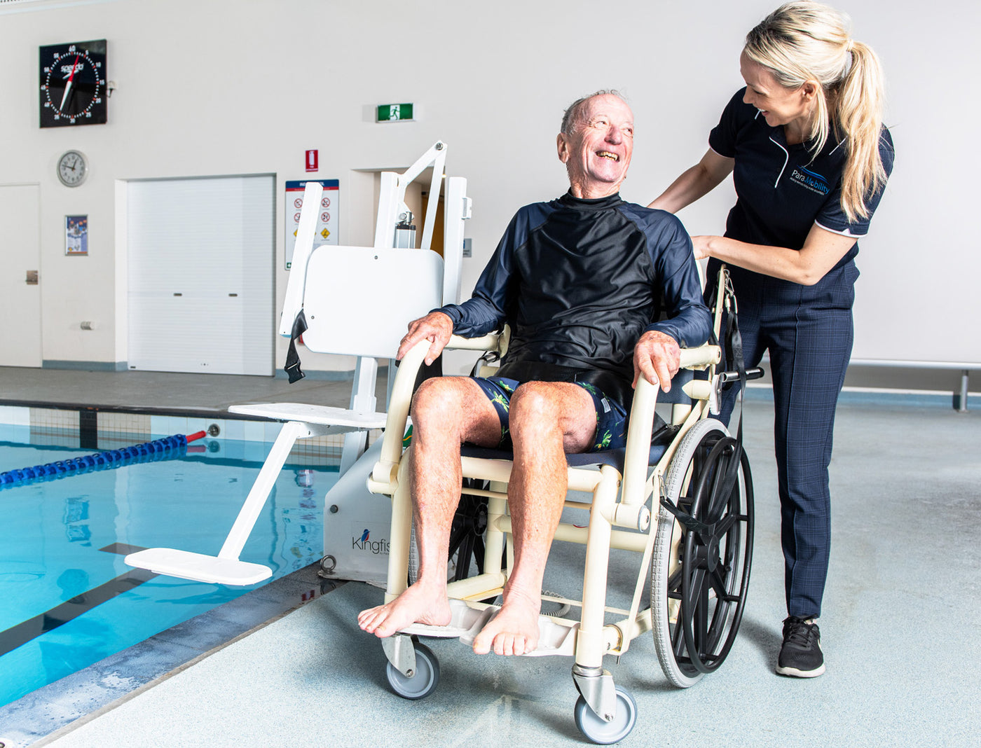 親水無礙-泳池可下水專用輪椅