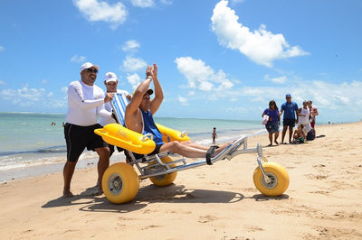 Accessible sand truck