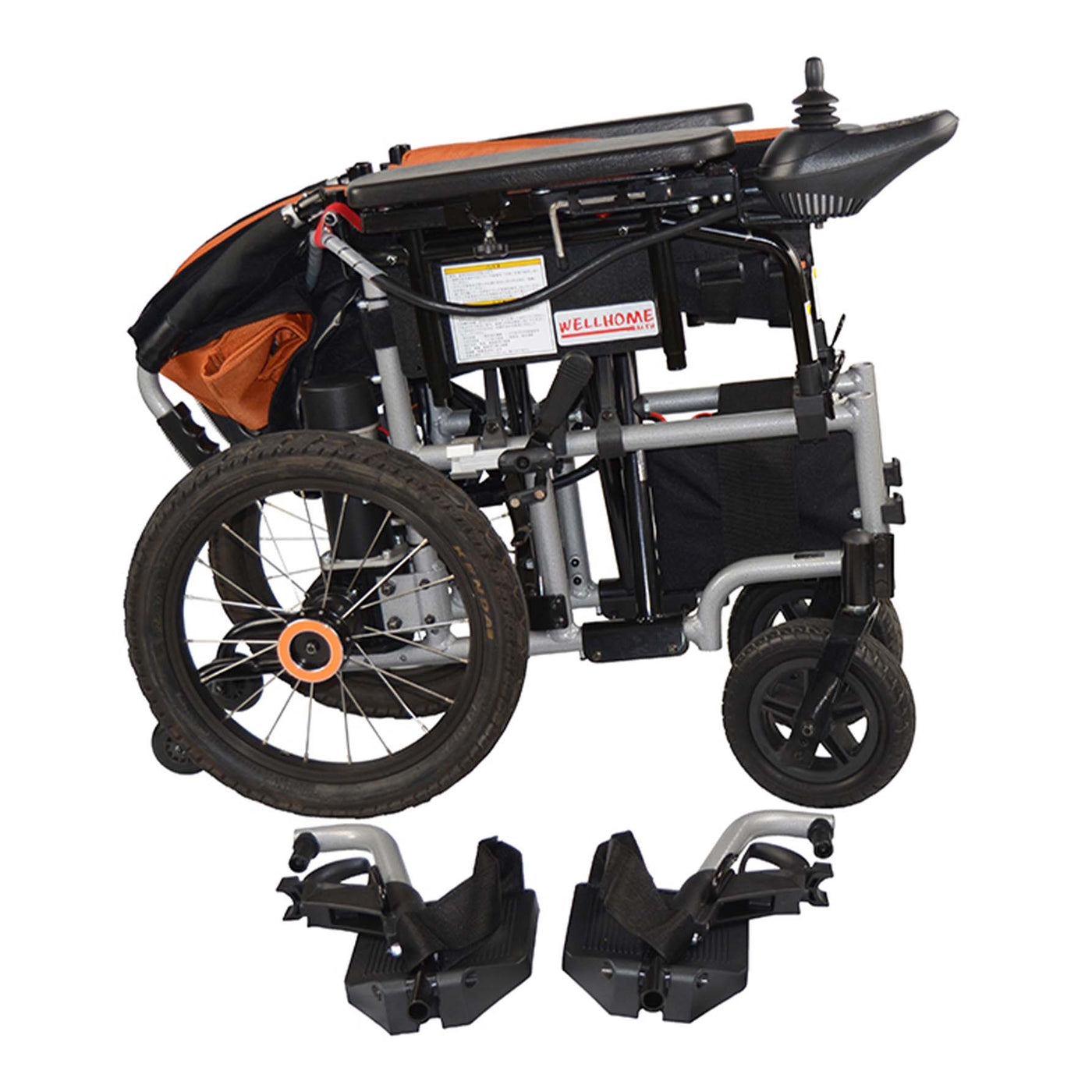 Foldable electric wheelchair—Wind